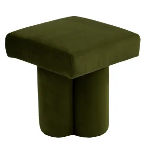 Ace Stool - Olive Velvet by Cafe Lighting and Living, a Ottomans for sale on Style Sourcebook