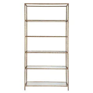 Heston Shelving Unit - Brass by Cafe Lighting and Living, a Wall Shelves & Hooks for sale on Style Sourcebook