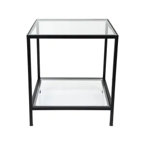 Cocktail Glass Square Side Table - Black by Cafe Lighting and Living, a Side Table for sale on Style Sourcebook