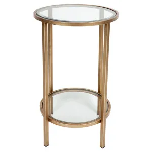 Cocktail Glass Petite Side Table - Antique Gold by Cafe Lighting and Living, a Side Table for sale on Style Sourcebook