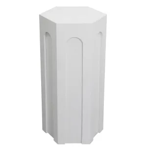 Winston Tall Side Table - White by Cafe Lighting and Living, a Side Table for sale on Style Sourcebook