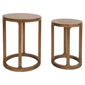 Cadie Nesting Side Tables - Walnut by Cafe Lighting and Living, a Side Table for sale on Style Sourcebook