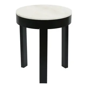 Oliver Marble Side Table - Large Black by Cafe Lighting and Living, a Side Table for sale on Style Sourcebook