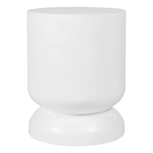 Milan Side Table - White by Cafe Lighting and Living, a Side Table for sale on Style Sourcebook