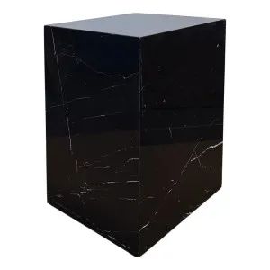 Hendrix Black Marble Side Table by Cafe Lighting and Living, a Side Table for sale on Style Sourcebook