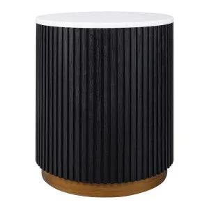 Mason Round Side Table - Black by Cafe Lighting and Living, a Side Table for sale on Style Sourcebook