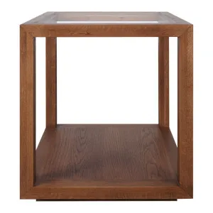 Sadie Square Side Table - Large Walnut by Cafe Lighting and Living, a Side Table for sale on Style Sourcebook
