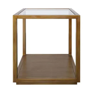 Sadie Square Side Table - Large Antique Gold by Cafe Lighting and Living, a Side Table for sale on Style Sourcebook