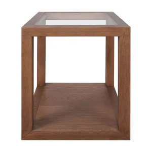 Sadie Square Side Table - Medium Walnut by Cafe Lighting and Living, a Side Table for sale on Style Sourcebook