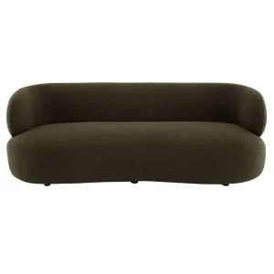 Greenwich 3 Seater Sofa - Green Boucle by Cafe Lighting and Living, a Sofas for sale on Style Sourcebook