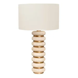 Juno Travertine Table Lamp by Cafe Lighting and Living, a Table & Bedside Lamps for sale on Style Sourcebook