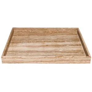 Odin Tray - Large Travertine by Cafe Lighting and Living, a Trays for sale on Style Sourcebook