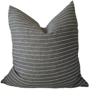 Amelia Linen Cushion 55cm Square - Thatch Green by null, a Quilts & Bedspreads for sale on Style Sourcebook