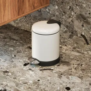 Bao 3L Round Bathroom Bin Matt White by Bao Bath, a Bathroom Accessories for sale on Style Sourcebook