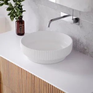 Bao Concertina 410mm Above Counter Basin - Matte White by Bao Bath, a Basins for sale on Style Sourcebook