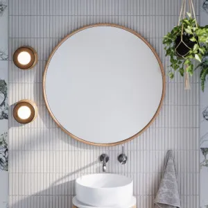 Ingrain Timber Framed Round Mirror 800mm by Ingrain, a Vanity Mirrors for sale on Style Sourcebook
