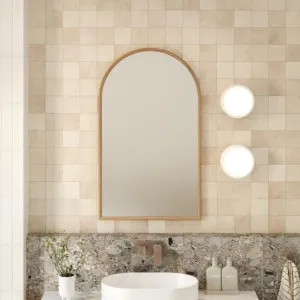 Ingrain Timber Framed Arch Mirror 600mm x 1000mm by Ingrain, a Vanity Mirrors for sale on Style Sourcebook
