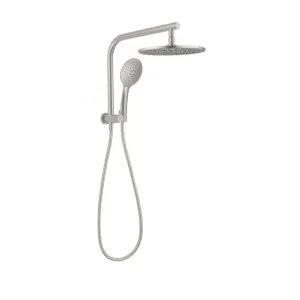 Nero Mecca 2 in 1 Twin Shower Brushed Nickel by Nero Tapware, a Shower Heads & Mixers for sale on Style Sourcebook