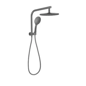 Nero Mecca 2 in 1 Twin Shower Gun Metal by Nero Tapware, a Shower Heads & Mixers for sale on Style Sourcebook