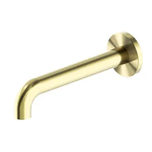 Nero Mecca Basin/Bath Spout Only 185mm Brushed Gold by Nero Tapware, a Bathroom Taps & Mixers for sale on Style Sourcebook