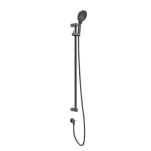 Nero Mecca Care 25mm Grab Rail and Adjustable Shower Rail Set  900mm Gunmetal by Nero Tapware, a Shower Heads & Mixers for sale on Style Sourcebook
