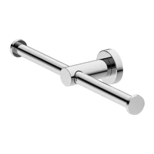 Nero Mecca Double Toilet Roll Holder Chrome by Nero Tapware, a Toilet Paper Holders for sale on Style Sourcebook