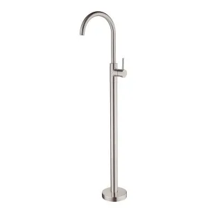 Nero Mecca Freestanding Bath Mixer Brushed Nickel by Nero Tapware, a Bathroom Taps & Mixers for sale on Style Sourcebook