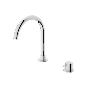 Nero Mecca Hob Basin Mixer Round Swivel Spout Chrome by Nero Tapware, a Bathroom Taps & Mixers for sale on Style Sourcebook