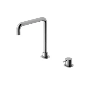 Nero Mecca Hob Basin Mixer Square Swivel Spout Chrome by Nero Tapware, a Bathroom Taps & Mixers for sale on Style Sourcebook