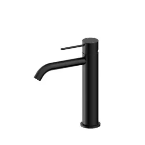 Nero Mecca Mid Tall Basin Mixer Matte Black by Nero Tapware, a Bathroom Taps & Mixers for sale on Style Sourcebook