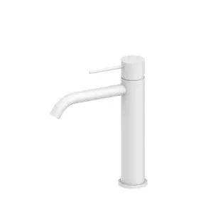 Nero Mecca Mid Tall Basin Mixer Matte White by Nero Tapware, a Bathroom Taps & Mixers for sale on Style Sourcebook
