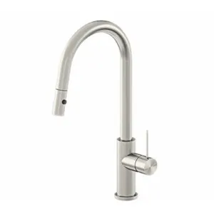 Nero Mecca Pull Out Sink Mixer w/ Vegie Spray Brushed Nickel by Nero Tapware, a Bathroom Taps & Mixers for sale on Style Sourcebook