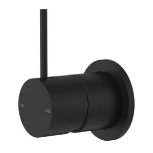 Nero Mecca Shower Mixer 60mm Handle Up Plate Matte Black by Nero Tapware, a Bathroom Taps & Mixers for sale on Style Sourcebook