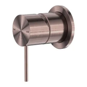 Nero Mecca Shower Mixer 60mm Plate Brushed Bronze by Nero Tapware, a Bathroom Taps & Mixers for sale on Style Sourcebook