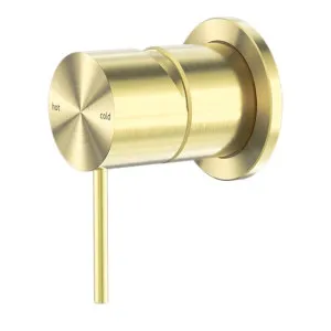 Nero Mecca Shower Mixer 60mm Plate Brushed Gold by Nero Tapware, a Bathroom Taps & Mixers for sale on Style Sourcebook