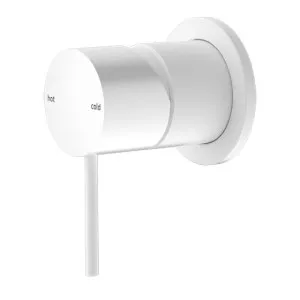 Nero Mecca Shower Mixer 60mm Plate Matte White by Nero Tapware, a Bathroom Taps & Mixers for sale on Style Sourcebook
