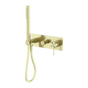Nero Mecca Shower Mixer Divertor System Brushed Gold by Nero Tapware, a Bathroom Taps & Mixers for sale on Style Sourcebook