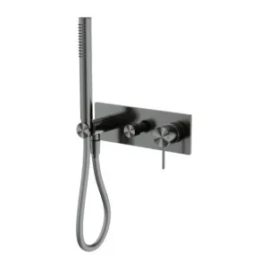 Nero Mecca Shower Mixer Divertor System Gun Metal by Nero Tapware, a Bathroom Taps & Mixers for sale on Style Sourcebook