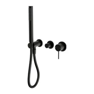 Nero Mecca Shower Mixer Divertor System Separate Back Plate Matte Black by Nero Tapware, a Bathroom Taps & Mixers for sale on Style Sourcebook