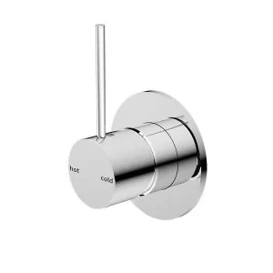 Nero Mecca Shower Mixer Handle Up 80mm Plate Chrome by Nero Tapware, a Bathroom Taps & Mixers for sale on Style Sourcebook