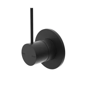 Nero Mecca Shower Mixer Handle Up 80mm Plate Matte Black by Nero Tapware, a Bathroom Taps & Mixers for sale on Style Sourcebook