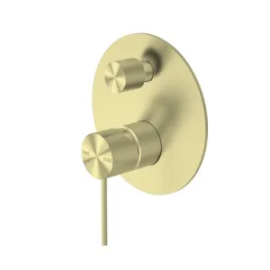 Nero Mecca Shower Mixer With Diverter Brushed Gold by Nero Tapware, a Bathroom Taps & Mixers for sale on Style Sourcebook