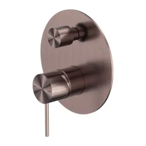 Nero Mecca Shower Mixer With Diverter Brushed Bronze by Nero Tapware, a Bathroom Taps & Mixers for sale on Style Sourcebook