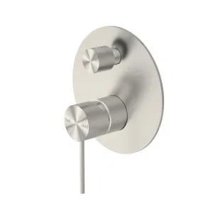 Nero Mecca Shower Mixer With Diverter Brushed Nickel by Nero Tapware, a Bathroom Taps & Mixers for sale on Style Sourcebook