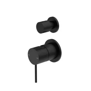 Nero Mecca Shower Mixer With Diverter Separate Back Plate Matte Black by Nero Tapware, a Bathroom Taps & Mixers for sale on Style Sourcebook