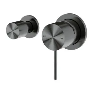 Nero Mecca Shower Mixer With Horizontal 2 Way Divertor Gun Metal by Nero Tapware, a Bathroom Taps & Mixers for sale on Style Sourcebook