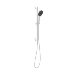 Nero Mecca Shower Rail With Air Shower II Matte White by Nero Tapware, a Shower Heads & Mixers for sale on Style Sourcebook