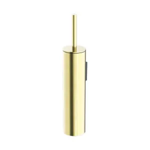 Nero Mecca Toilet Brush Holder Brushed Gold by Nero Tapware, a Toilet Brushes & Sets for sale on Style Sourcebook