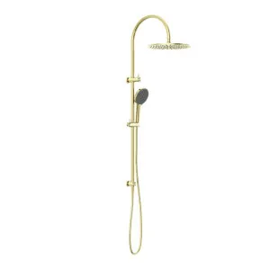 Nero Mecca Twin Shower With Air Shower II Brushed Gold by Nero Tapware, a Shower Heads & Mixers for sale on Style Sourcebook
