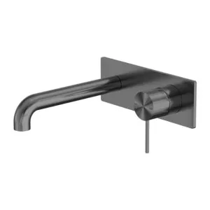 Nero Mecca Wall Basin/Bath Mixer 120mm Gun Metal by Nero Tapware, a Bathroom Taps & Mixers for sale on Style Sourcebook
